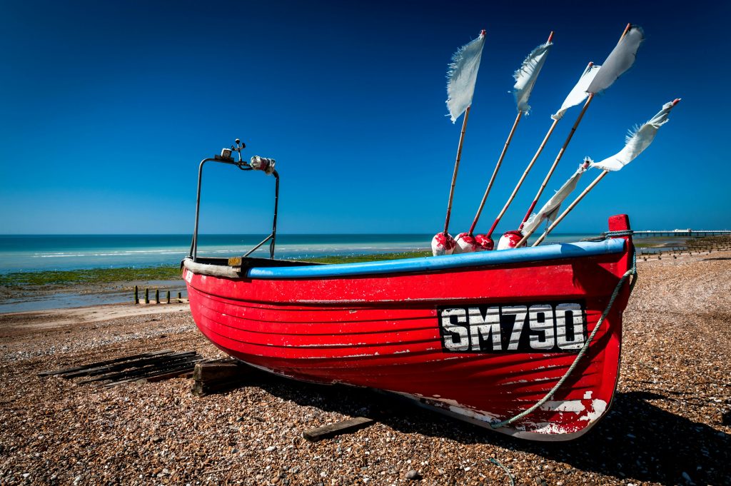 Worthing boat by the sea